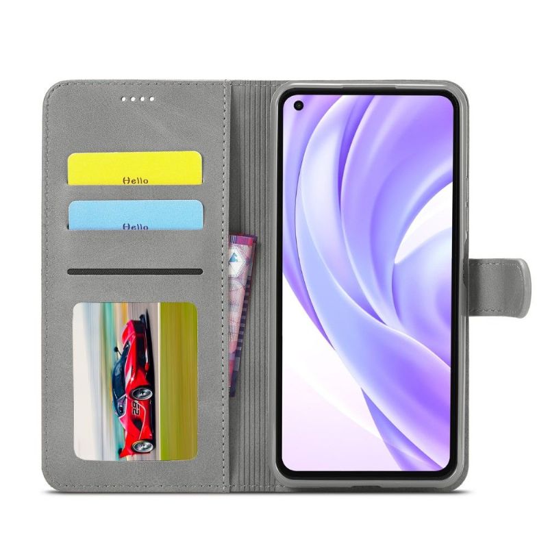 Etui Xiaomi Mi 11 Lite 5G NE / Mi 11 Lite / Mi 11 Lite 5G Flip Cover Lædereffekt Lc.imeeke