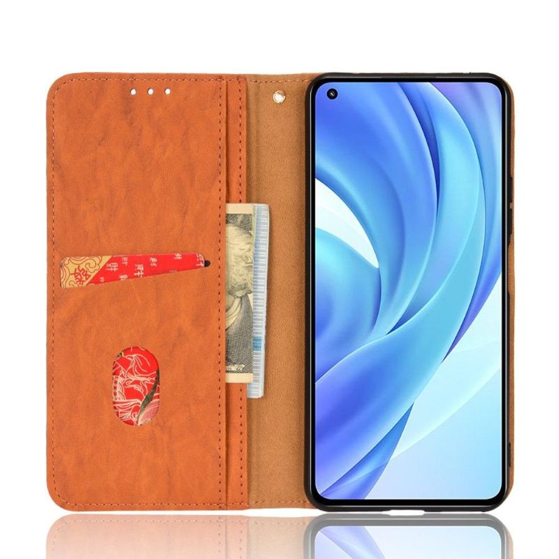 Flip Cover Xiaomi Mi 11 Lite 5G NE / Mi 11 Lite / Mi 11 Lite 5G Hemming Læder Cover Retro Kunstlæder