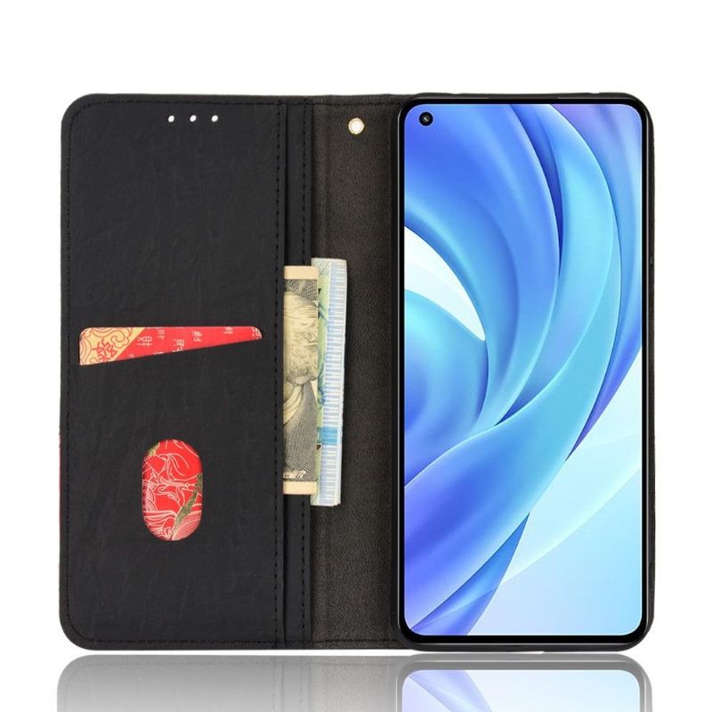 Flip Cover Xiaomi Mi 11 Lite 5G NE / Mi 11 Lite / Mi 11 Lite 5G Hemming Læder Cover Retro Kunstlæder