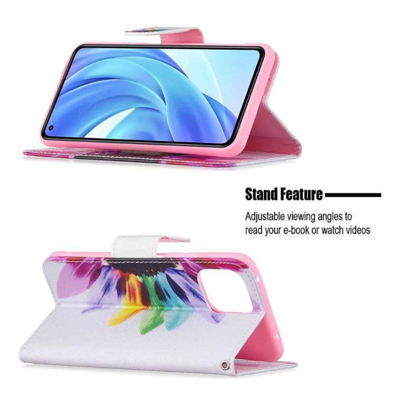 Flip Cover Xiaomi Mi 11 Lite 5G NE / Mi 11 Lite / Mi 11 Lite 5G Læder Cover Farvede Kronblade