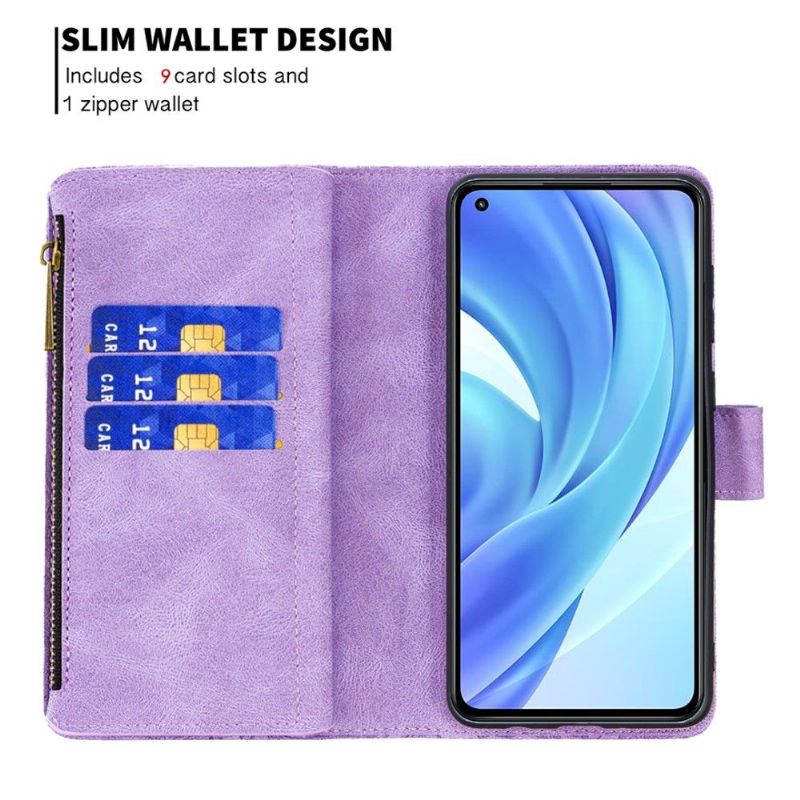 Flip Cover Xiaomi Mi 11 Lite 5G NE / Mi 11 Lite / Mi 11 Lite 5G Punge Etui Flyvende Sommerfugl