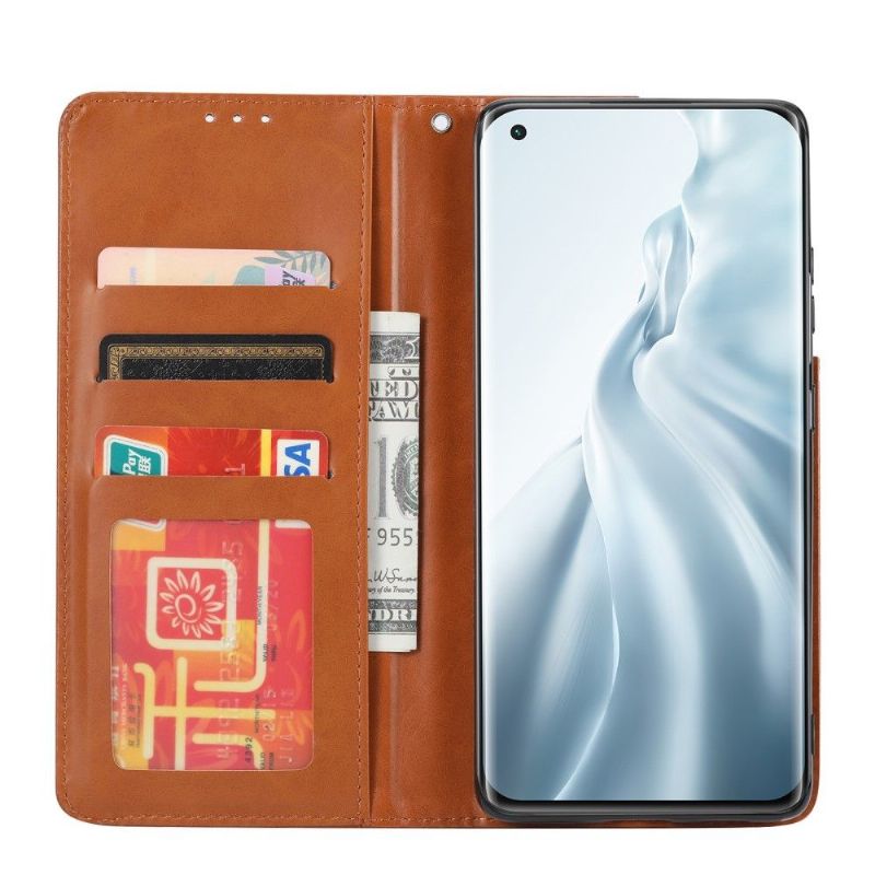 Læder Cover Xiaomi Mi 11 Lite 5G NE / Mi 11 Lite / Mi 11 Lite 5G Stand Case Læder Effekt