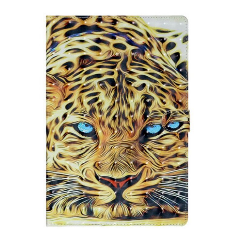 Læder Cover Samsung Galaxy Tab S8 Plus / Tab S7 Plus Tiger Kunst