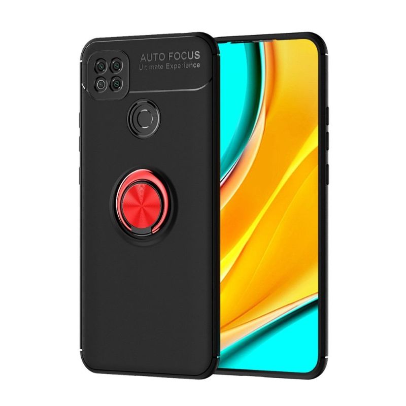 Mobilcover Xiaomi Redmi 9C Silikone Med Roterende Holder