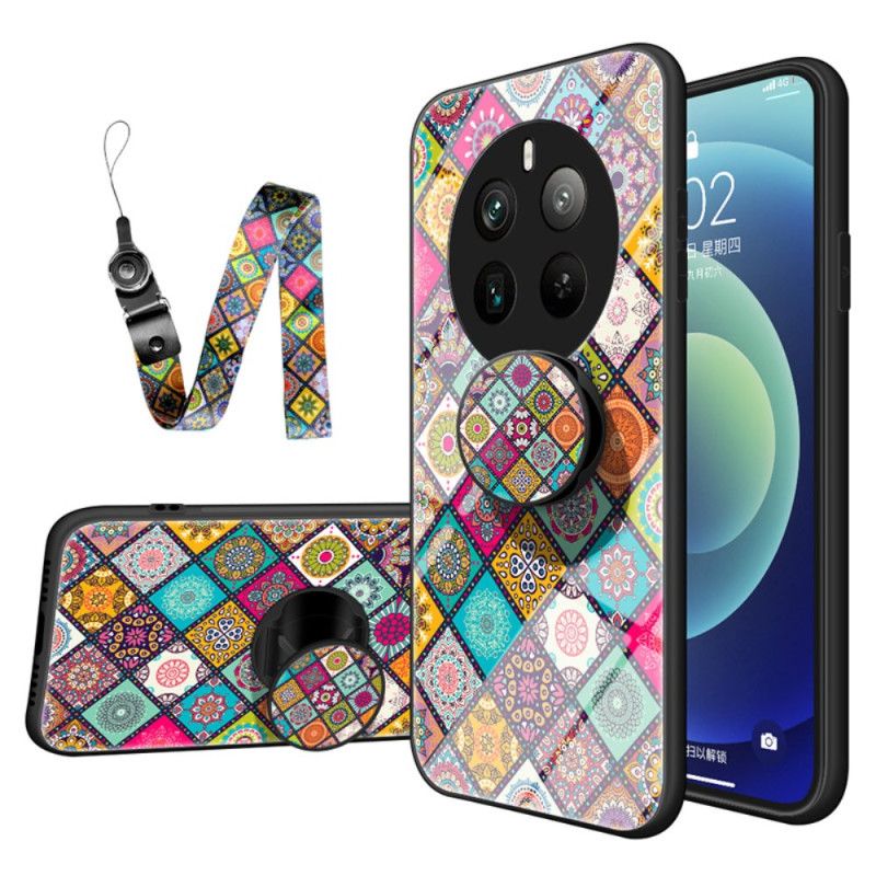 Cover Realme 12 Pro / 12 Pro Plus Patchwork Support Og Lanyard