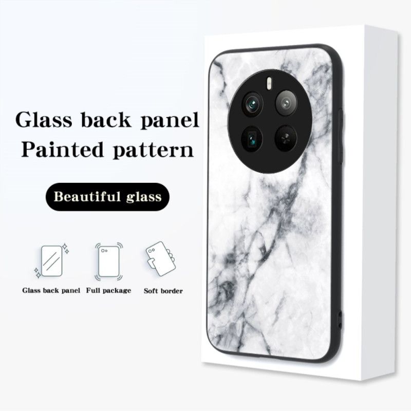 Cover Til Realme 12 Pro / 12 Pro Plus Marmor Hærdet Glas