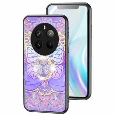 Cover Til Realme 12 Pro / 12 Pro Plus Ring-support Butterfly Series Af Hærdet Glas