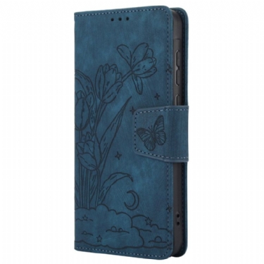 Flip Cover Realme 12 Pro / 12 Pro Plus Blomstertryksrem