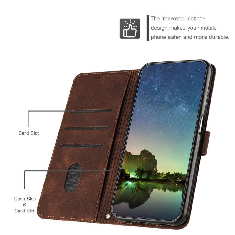 Flip Cover Realme 12 Pro / 12 Pro Plus Trekantmønster