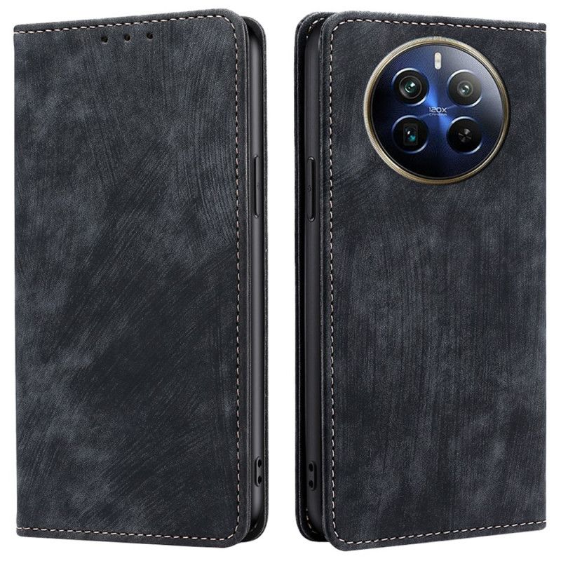 Flip Cover Til Realme 12 Pro / 12 Pro Plus Rfid Blocking Retro Wallet