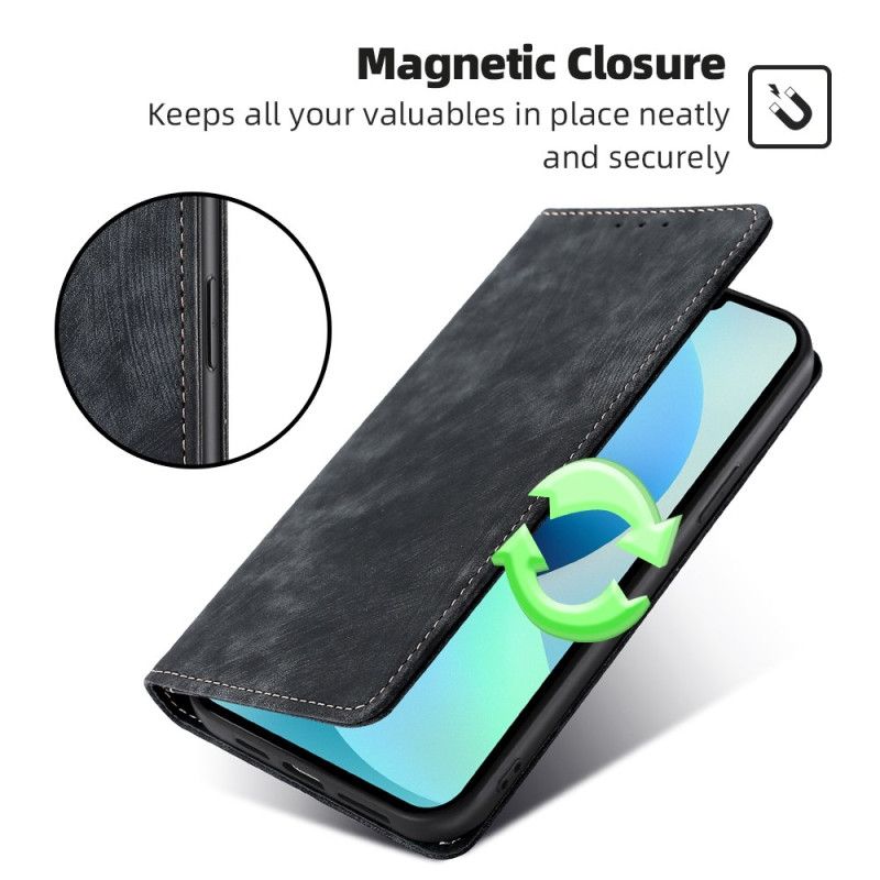 Flip Cover Til Realme 12 Pro / 12 Pro Plus Rfid Blocking Retro Wallet