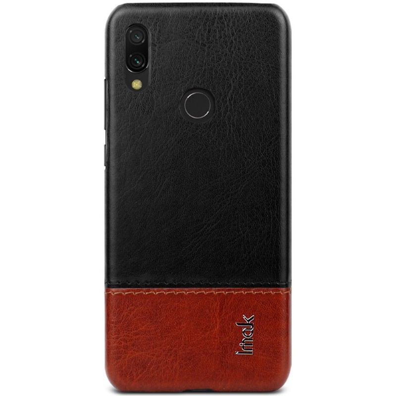 Cover Xiaomi Redmi Note 7 Imak Bicolor Imiteret Læder - Sort Brun