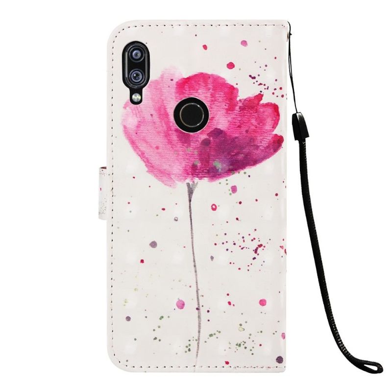 Flip Cover Xiaomi Redmi Note 7 Lyserød Blomst