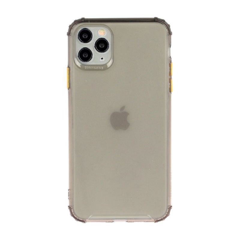 Cover iPhone 11 Pro Max Hemming Halvgennemsigtig Med Knapfarve