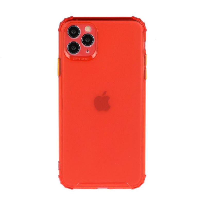 Cover iPhone 11 Pro Max Hemming Halvgennemsigtig Med Knapfarve