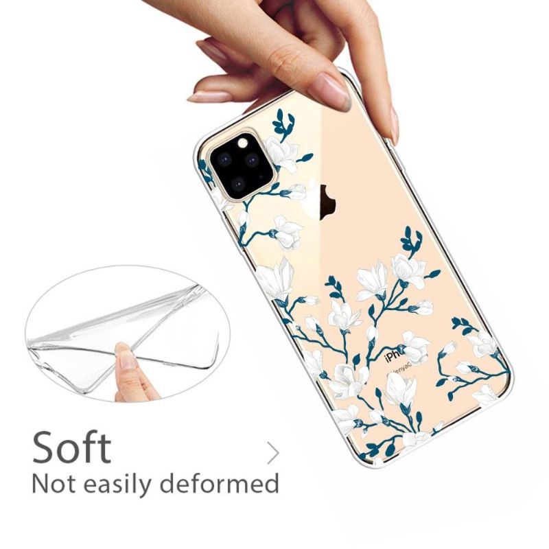 Cover iPhone 11 Pro Max Hemming Hvide Blomster