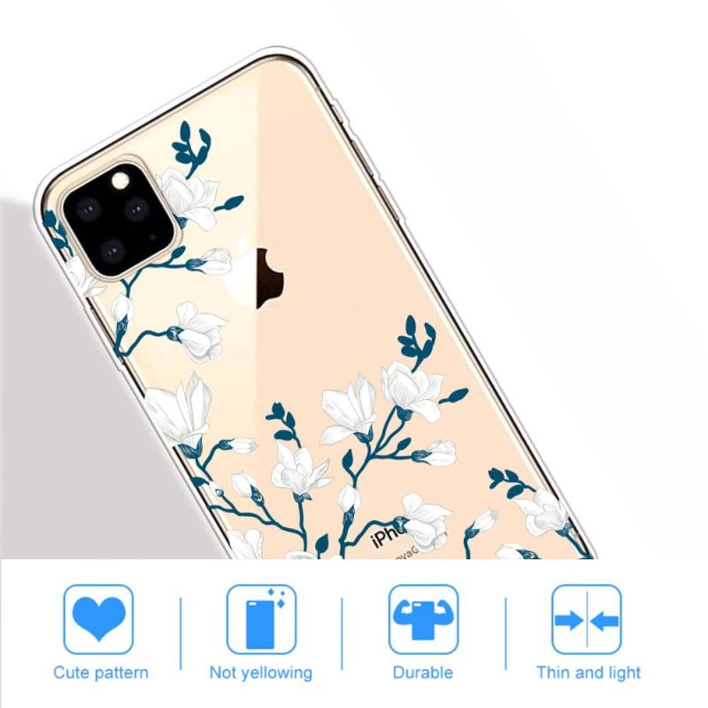 Cover iPhone 11 Pro Max Hemming Hvide Blomster