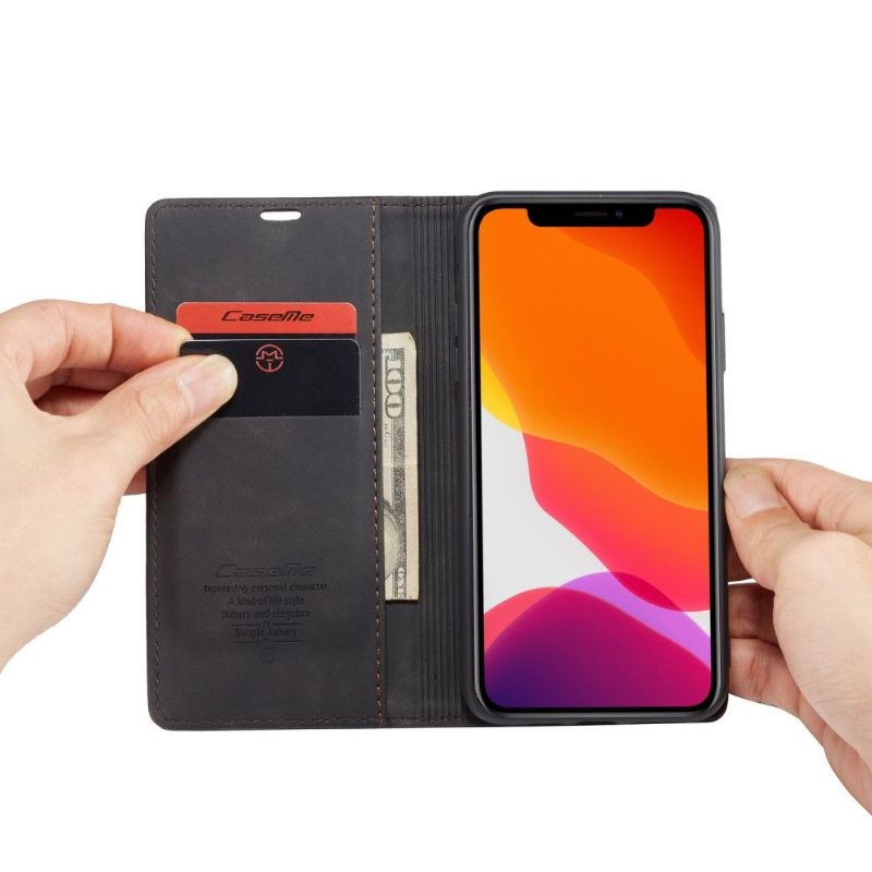 Flip Cover iPhone 11 Pro Max Anti-fald Imiteret Læder Golias