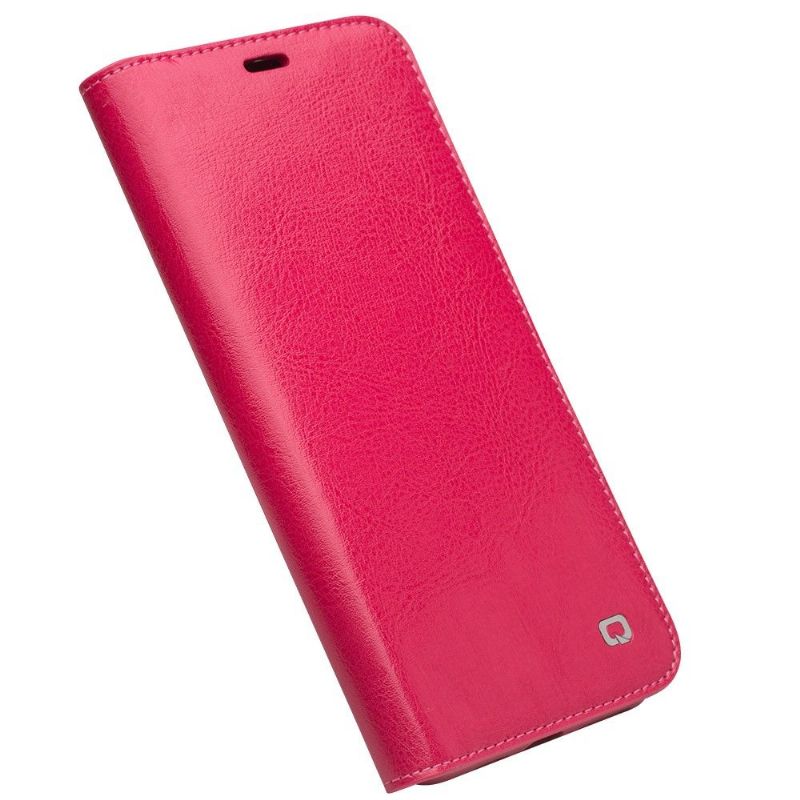 Flip Cover iPhone 11 Pro Max Klassisk Ægte Læder - Pink