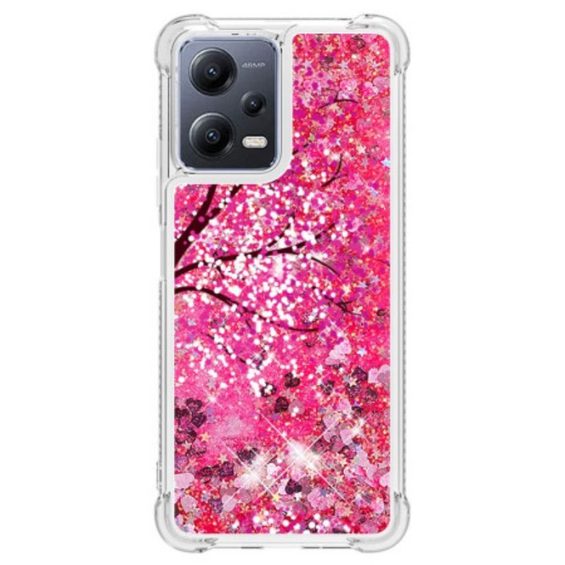 Cover Xiaomi Redmi Note 12 5G Glitter Træ