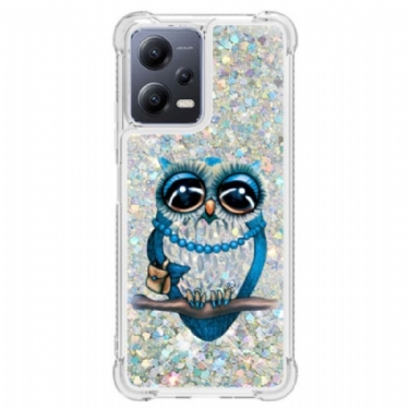 Cover Xiaomi Redmi Note 12 5G Pailletter Miss Owl