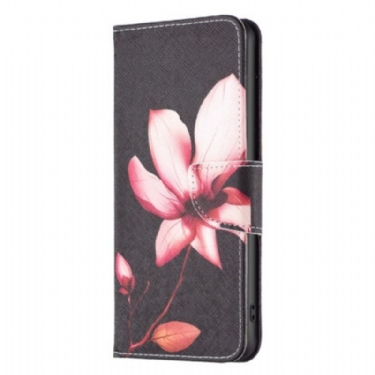 Flip Cover Xiaomi Redmi Note 12 5G Lyserød Blomst