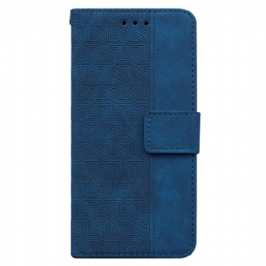 Flip Cover Xiaomi Redmi Note 12 5G Med Snor Strappy Mønster