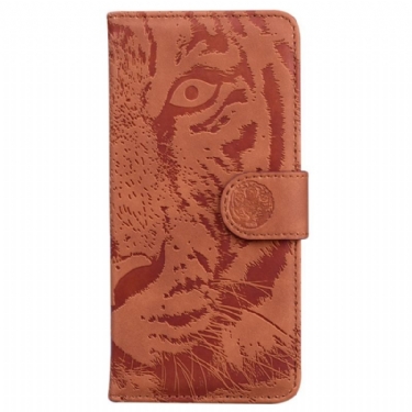 Flip Cover Xiaomi Redmi Note 12 5G Tiger Fodaftryk