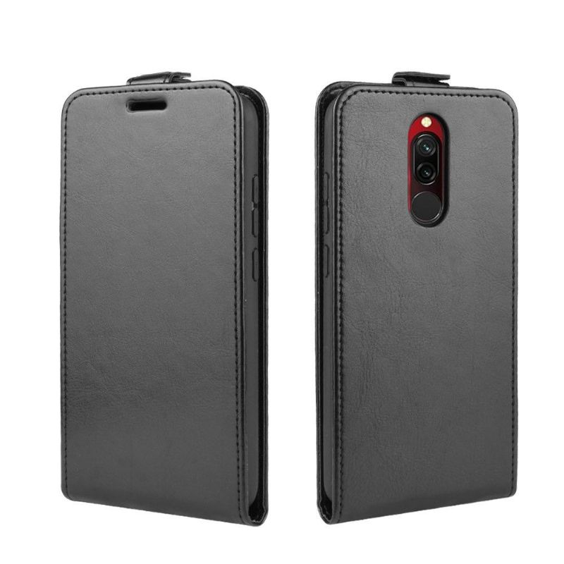 Case Xiaomi Redmi Note 8 Flip Cover Lodret Imiteret Læder