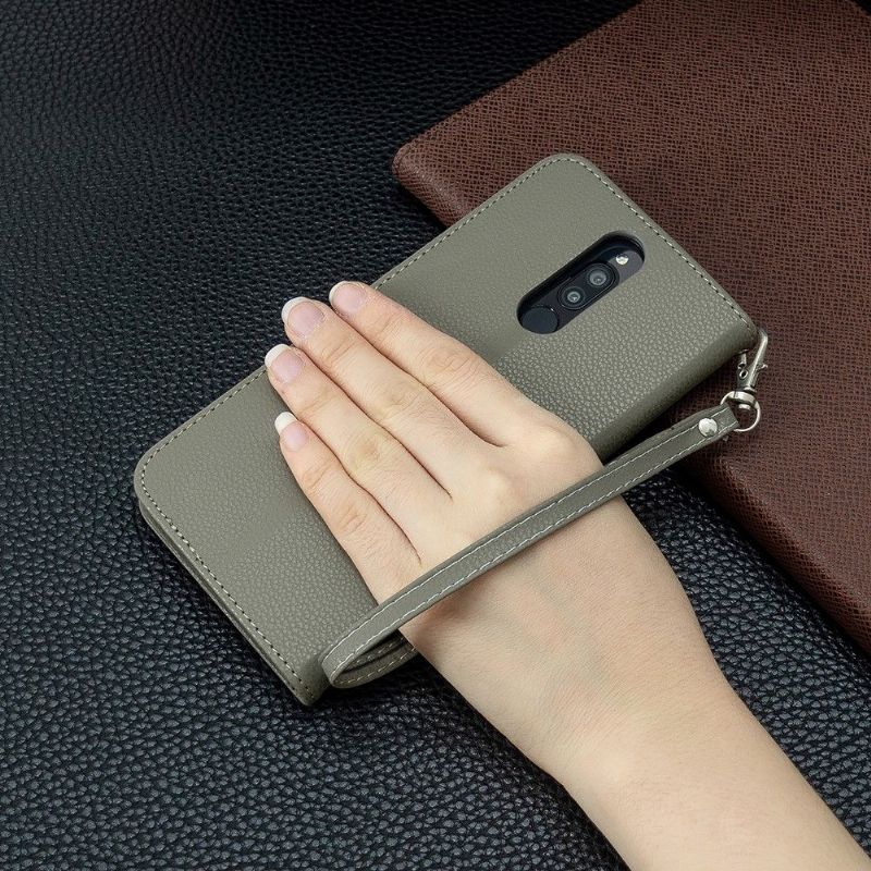 Etui Xiaomi Redmi Note 8 Flip Cover Kornet Lædereffekt Folio