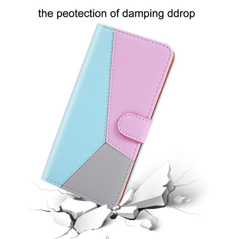 Flip Cover Xiaomi Redmi Note 8 Hemming Trefarvet