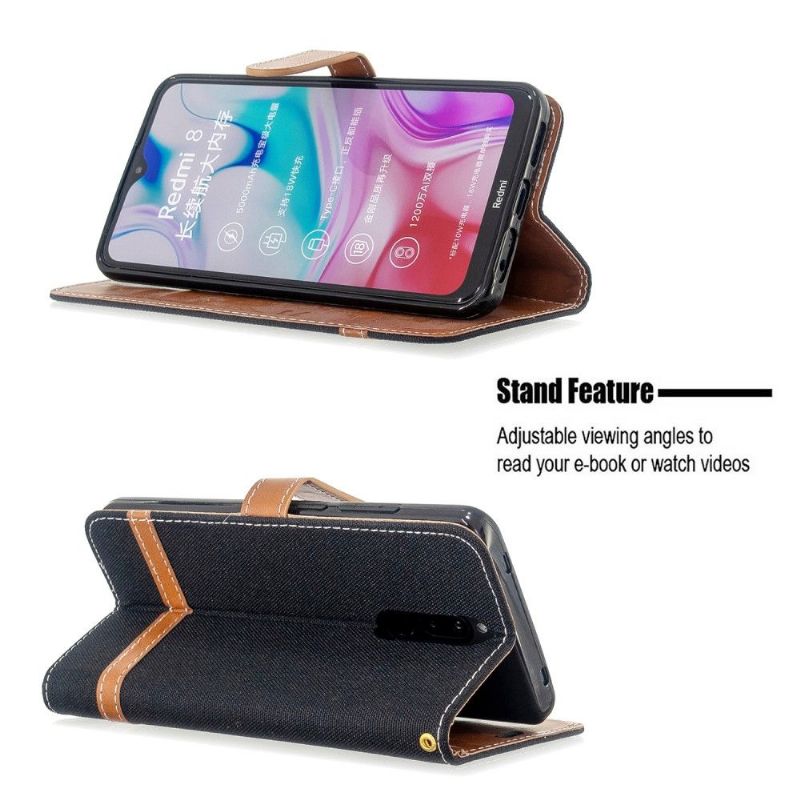 Flip Cover Xiaomi Redmi Note 8 Kortholder Stofbetræk