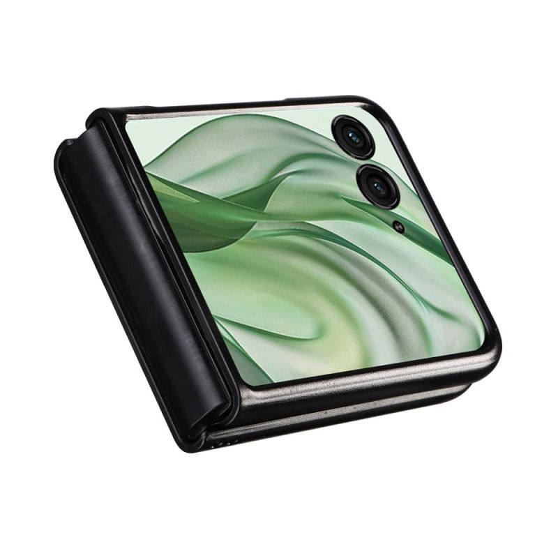 Cover Til Motorola Razr 50 Ultra Lædereffekt