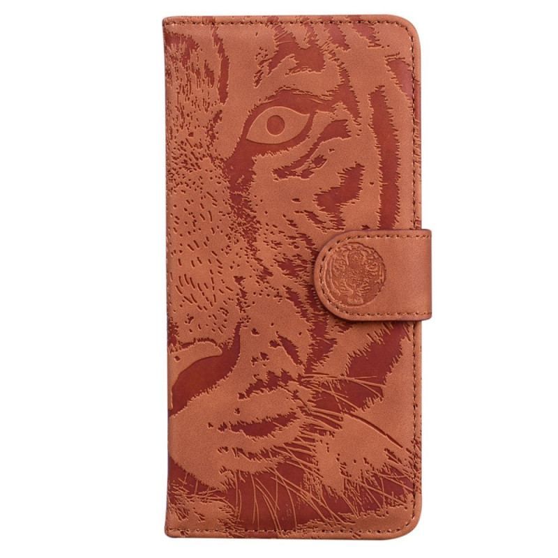 Flip Cover Moto G73 5G Tiger Fodaftryk