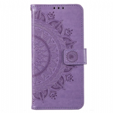 Læder Cover Moto G73 5G Sol Mandala