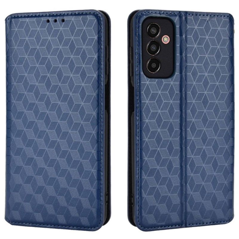 Flip Cover Samsung Galaxy M13 Hemming Læder Cover Designgeometri