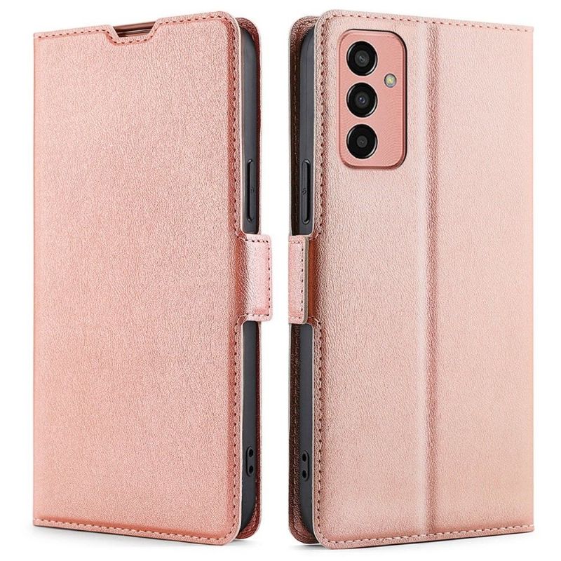 Flip Cover Samsung Galaxy M13 Hemming Minimalistisk Virksomhed I Kunstlæder