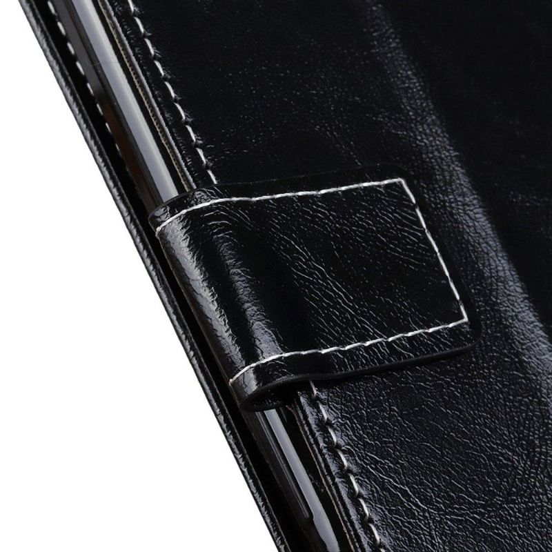 Flip Cover Samsung Galaxy M13 Luksuriøs Lædereffektsøm