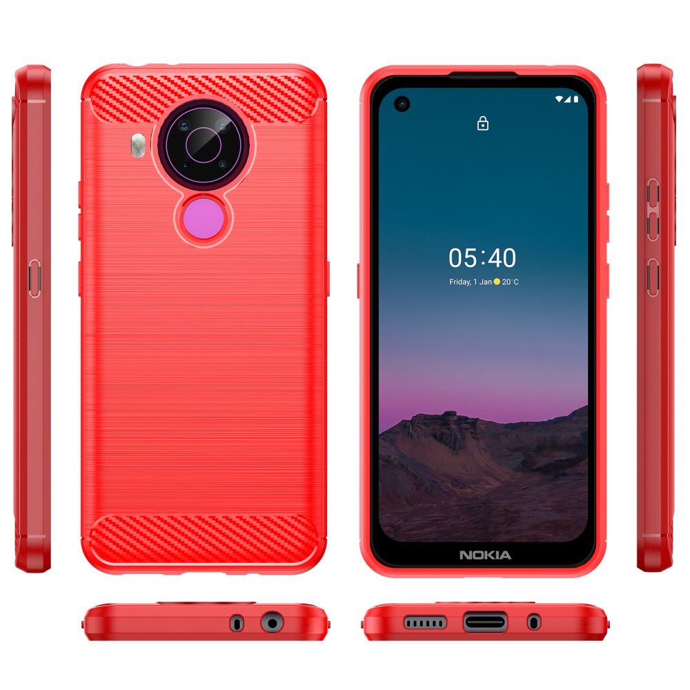 Cover Nokia 3.4 / Nokia 5.4 Silikone Børstet Effekt