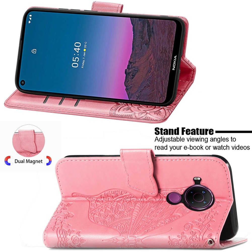 Flip Cover Nokia 3.4 / Nokia 5.4 Relief Sommerfugl