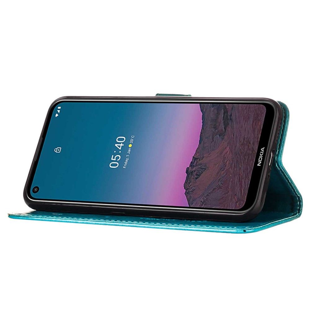 Flip Cover Nokia 3.4 / Nokia 5.4 Sommerfugleblomst Kortholder