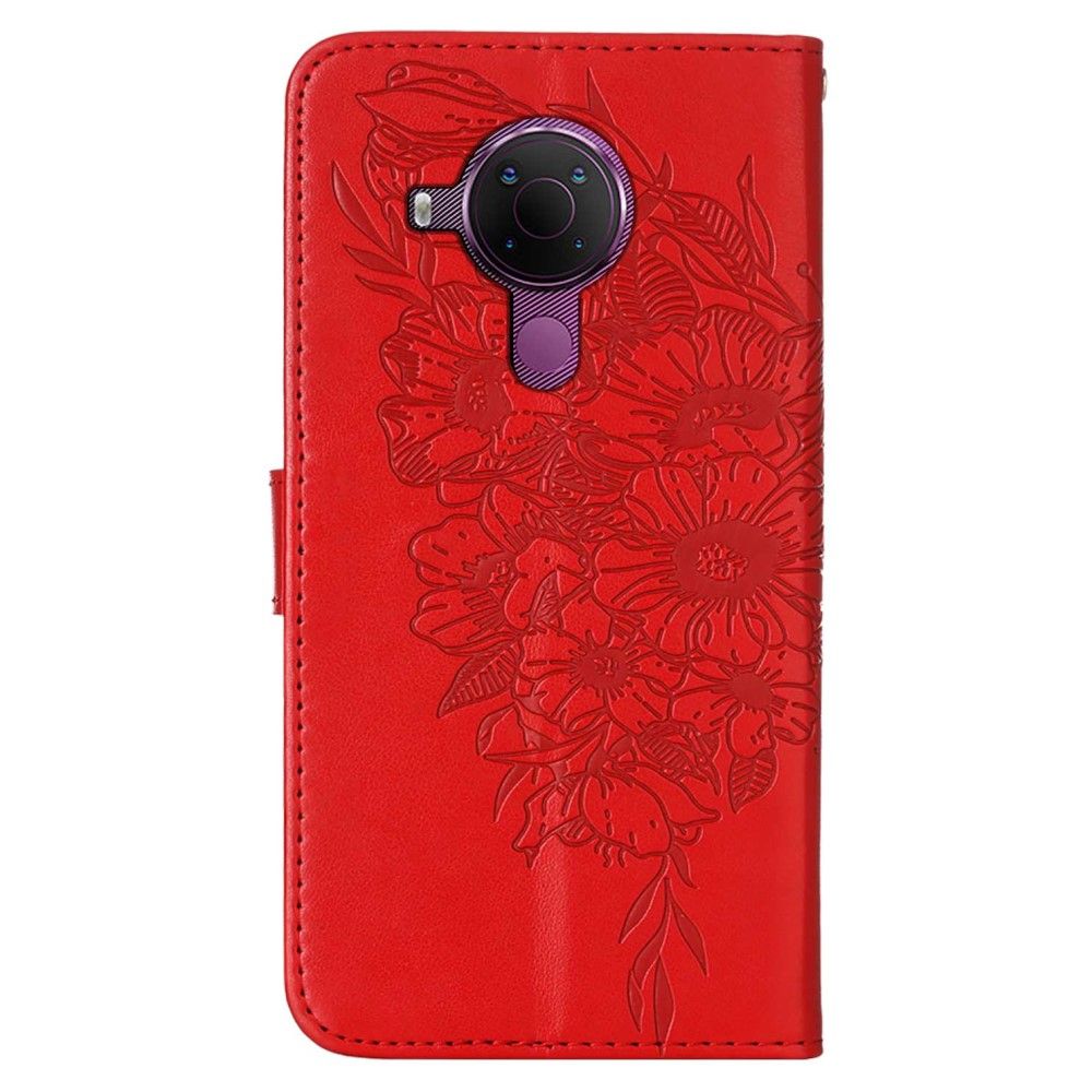 Flip Cover Nokia 3.4 / Nokia 5.4 Sommerfugleblomst Kortholder