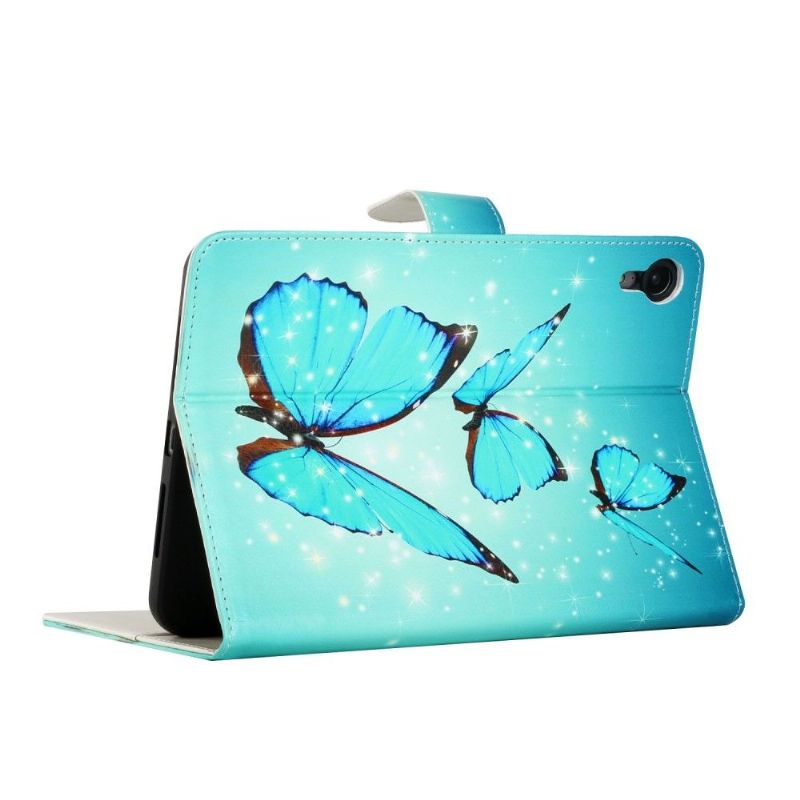 iPad Mini 6 (2021) Glitrende Sommerfugle-Cover