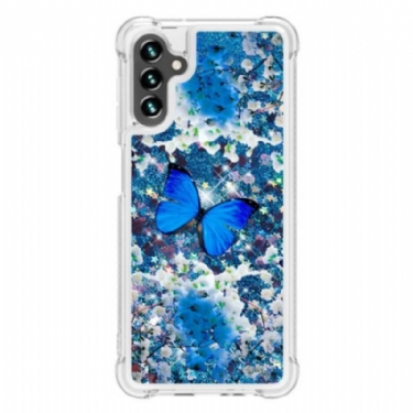 Cover Samsung Galaxy A54 5G Pailletter Sommerfugle