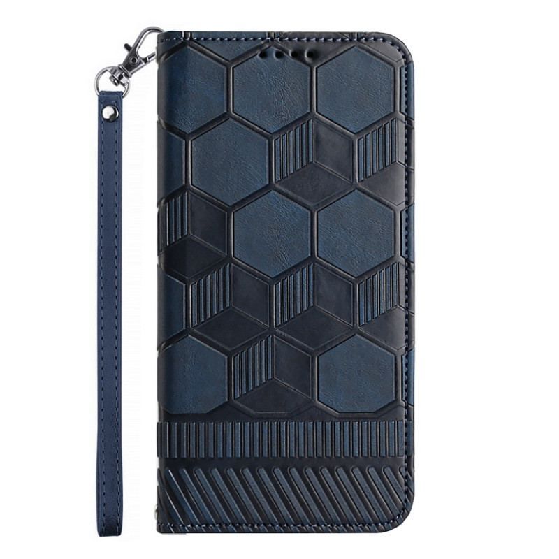 Flip Cover Samsung Galaxy A54 5G Fodboldbold Mønster