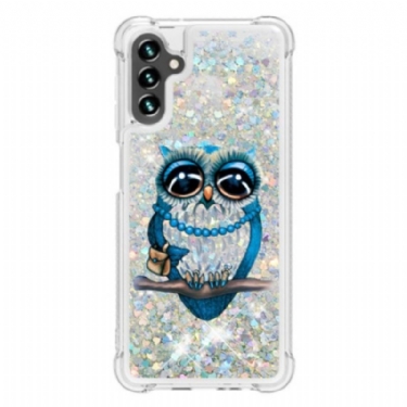 Mobilcover Samsung Galaxy A54 5G Pailletter Miss Owl