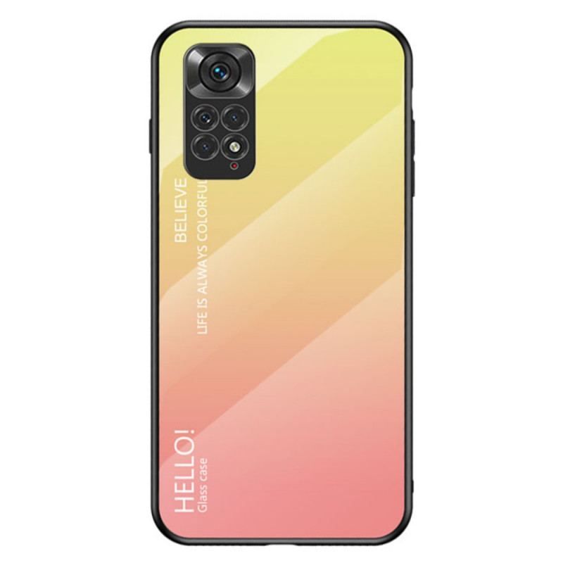 Cover Xiaomi Redmi Note 11 / 11S Hærdet Glas Hej