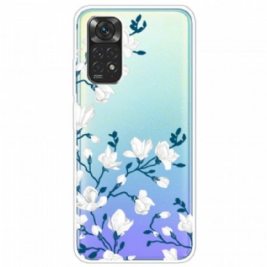 Cover Xiaomi Redmi Note 11 / 11S Hvide Blomster