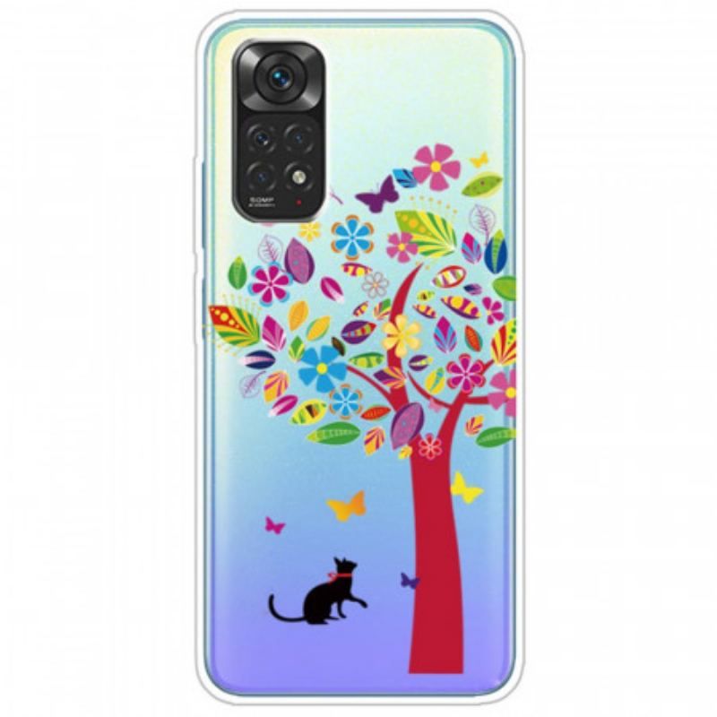 Cover Xiaomi Redmi Note 11 / 11S Kat Under Det Farverige Træ