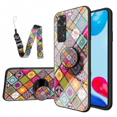 Cover Xiaomi Redmi Note 11 / 11S Patchwork Magnetisk Holder